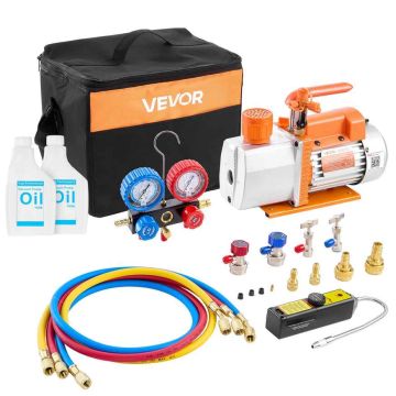 Kliimaseadme vaakumpump VEVOR 2RS-2, kaheastmeline, 40 × 33 × 33 cm