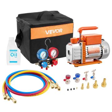 Kliimaseadme vaakumpump VEVOR RS-1, üheastmeline, 37 × 28 × 34 cm