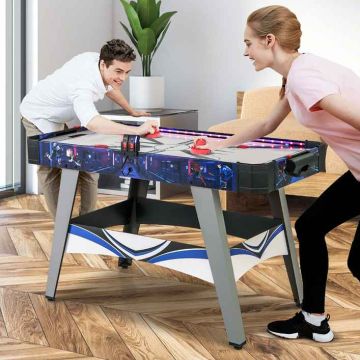 Air hockey table, 2 pushers and 2 pucks, 137 × 86 × 65 cm