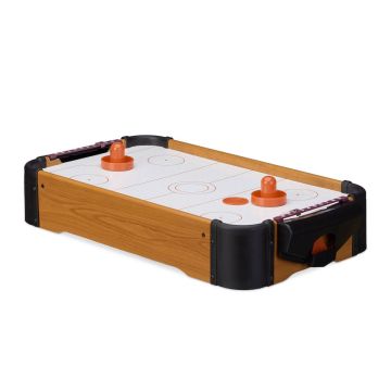 Настольная игра в аэрохоккей Relaxdays 10022514.0, 2 шайбы, 2 толкателя, 31 × 10 × 56 см