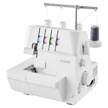 Оверлок VEVOR 336, 2–4 нити, 320 × 280 × 320 мм