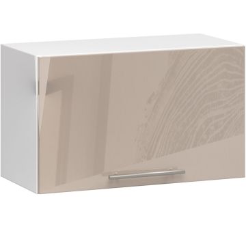 Навесной кухонный шкаф OLIWIA W60OK, бело-бежевый, 60 × 29 × 30 см