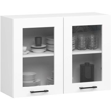 Навесной кухонный шкаф OLIWIA W80, 2 дверцы, белый, 80 × 58 × 30,5 см