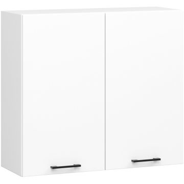 Навесной кухонный шкаф OLIWIA W80 H720, 2 дверцы, Белый, 80 × 72 × 30 см