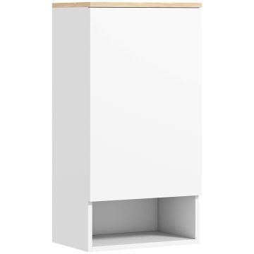 Rippuv vannitoakapp Homcom 40x27x77cm, valge värvusega