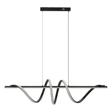 LED pendant light SPIRAL, Adjustable height, Black/white, 101 × 30 × 25 cm