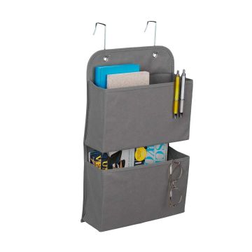 Rippuv organiseerija Relaxdays 10045949.0, 2 sektsiooni, Hall, 31 × 50 × 10 cm