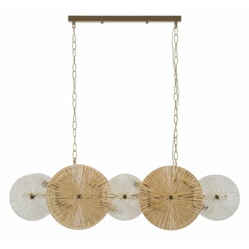 OSAKA pendant lamp, 8 sockets, 100 × 28 × 23 cm