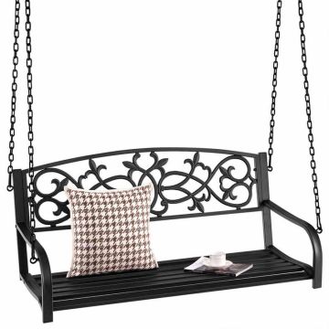 Hanging outdoor swing, two-seater, 128.27 × 53.34 × 63.5 cm