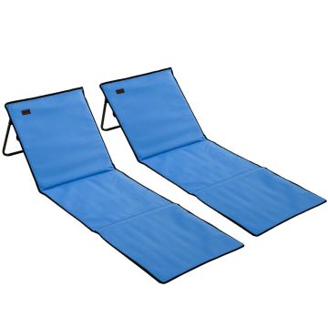 Rannatoolid, 2 tk reguleeritava seljatoega, 142 × 51 × 40 cm