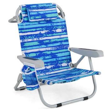 Beach chair, 5-position backrest, 66.04 × 78.74 × 64.77 cm