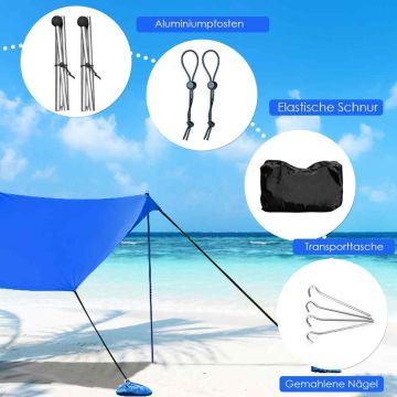 Beach Gazebo, Blue, 300 × 280 cm