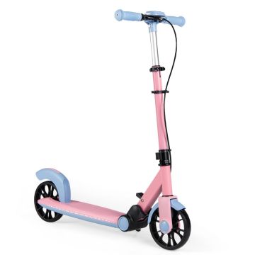 Scooter, 2 LED wheels, Pink, 85 × 39 × 82/90/98 cm