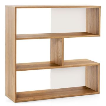Freestanding bookshelf, 3 open shelves, 83.82 × 83.82 × 29.21 cm