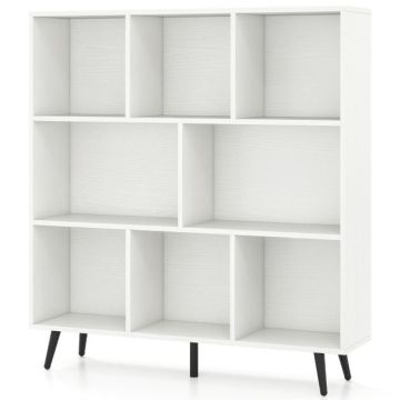 Отдельно стоящий книжный стеллаж, 8 отделений, 100 × 107 × 24 см