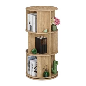 Напольный книжный стеллаж Relaxdays, 3 уровня, 50 × 104 × 50 см