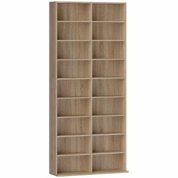 Põrandariiul, 18 sektsiooni ja 14 reguleeritavat riiulit, 78,5 × 175 × 24 cm