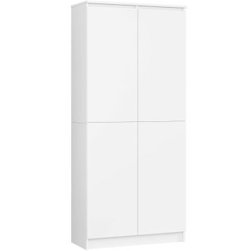 Põrandariiul AkordV2 CLP R80, ustega, Valge, 80 × 180 × 35 cm