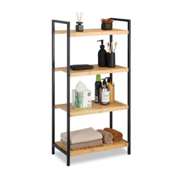 Põrandariiul Relaxdays 10021567.0, 4 riiulit, 50,5 × 97 × 27 cm