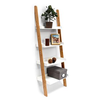 Põrandariiul Relaxdays BAMBOO, 4 riiulit, 55 × 155 × 34 cm