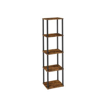 Vabalt seisev riiul VASAGLE, 5 tasandit, 38 × 139 × 23,8 cm