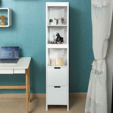 Bathroom cabinet, 5 shelves, 2 drawers
