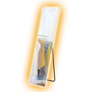 Напольное LED-зеркало Homcom 40x38x150см, черного цвета