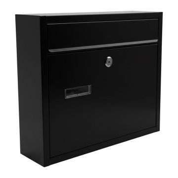 Postkast Relaxdays 10051671_46, DIN C4, Must, 36 × 31 × 10 cm