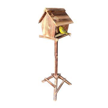 Linnusöögimaja Relaxdays, kõrge alusega, Pruun, 32 × 107 × 27 cm