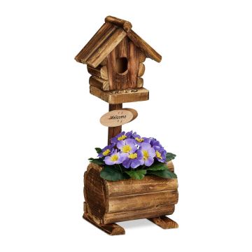Potialusega linnumaja Relaxdays, 15 × 41 × 15 cm