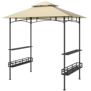 Grillisuvila telk Outsunny 240x150x257cm, liiva/musta värvi