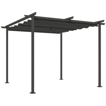 Varikatus Outsunny 300x300x227cm., tumehall