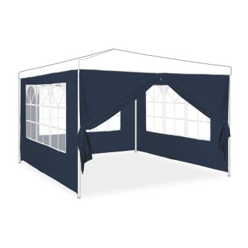 Боковые панели беседки Relaxdays 10035873.0, 4 шт, Синие, 200 × 300 см
