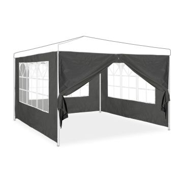 Lehtla külgpaneelid Relaxdays „Gazette“ 10035877.0, 4 tk, Hallid, 200 × 300 cm