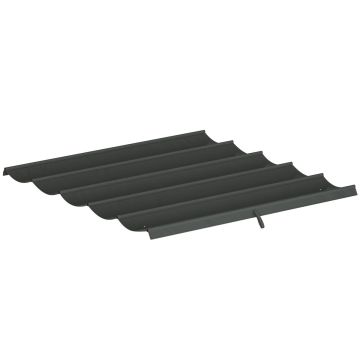 Varikatuse katus Outsunny 250x255x6cm., tumehall.