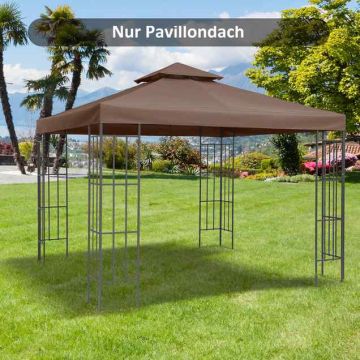 Varikatuse katus Outsunny 300x300cm., pruun