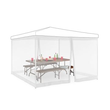 Paviljoni putukavõrk Relaxdays 10035878.0, 2 külgpaneeli, 3 × 3 m