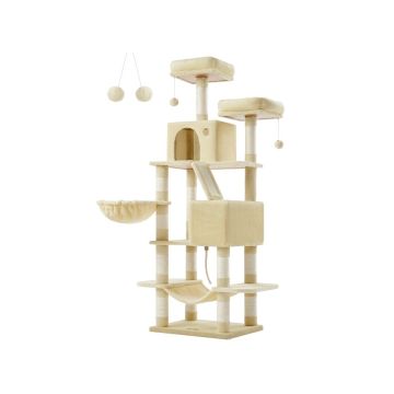 Когтеточка для кошек 99,5x54,5x168 см., бежевый/бежевый