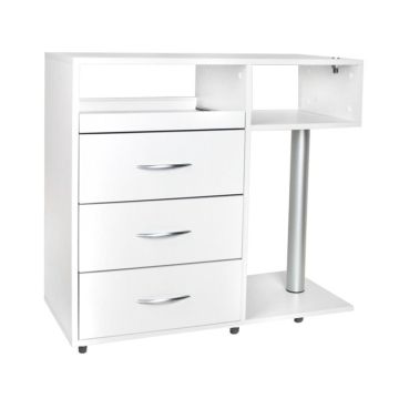 Pediküürilaud ACTIVESHOP, UV-C-sterilisaatori sahtliga, Valge