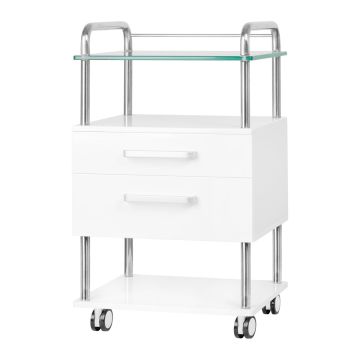 Тумба для педикюра ACTIVESHOP, 2 ящика, Белая