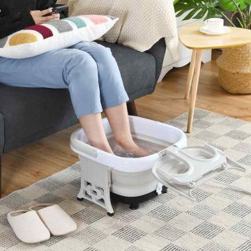 Foot massager, 6 rollers, 40 × 42 × 14–24 cm