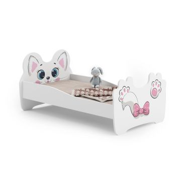 Детская кроватка в виде животных с матрасом 144 см x 80 см x 70 см, кошка
