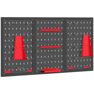 Перфорированная система для инструментов, 28 деталей, 60 × 120 × 2 см