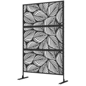 Vahesein Outsunny 122x45x198cm., must