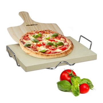 Камень для пиццы Relaxdays 10020489.0, 1 шт, 3 × 38 × 30 см