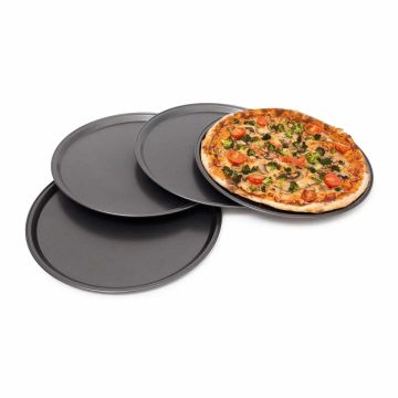 Pitsapannid Relaxdays 10019245.0, 4 tk, Ø 33 × 1 cm