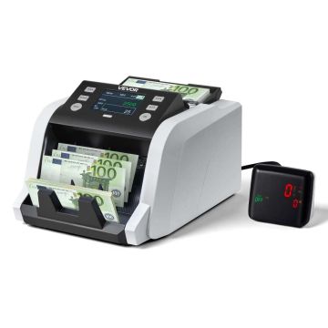 Rahatähtede loendur VEVOR WR-960, 1100–1200 rahatähte/min, 340 × 250 × 200 mm