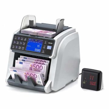 Rahalugeja VEVOR WRM996, mitme valuuta, 500 pangatähte, 25 × 27 × 29 cm