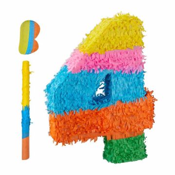 Relaxdaysi pinata, number 4, 35,5 × 50,5 × 7,5 cm