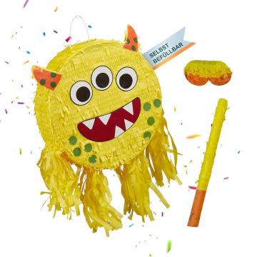 Pinata Relaxdays, kepi ja maskiga, 34 × 35 × 9 cm